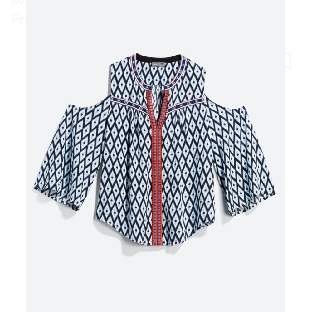 Market & Spruce Fraya Cold Shoulder Top